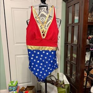 Torrid Wonder Woman One Piece Swimsuit NWT